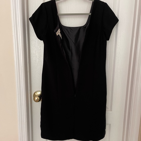 New Vtg Amanda Smith Exclusive of Decoration Black With Embroidery Dress, Sz 10 - Picture 3 of 12